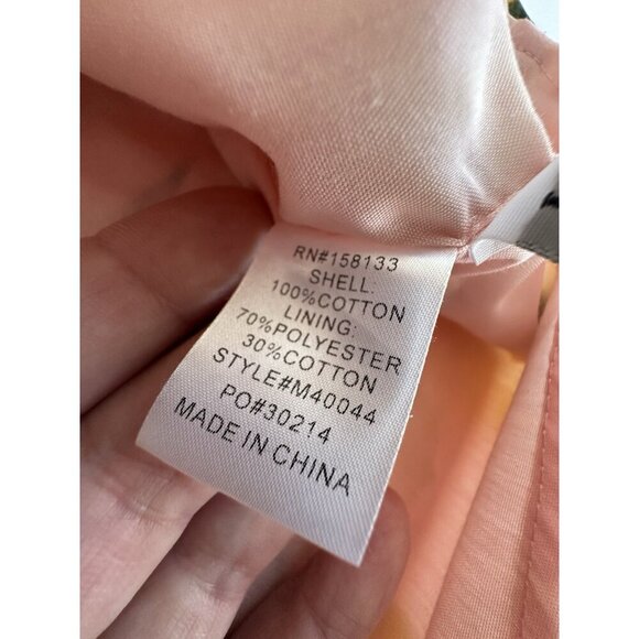 Mackenzie & Me Womens Shorts L Pink 100% Cotton Lemon Print Tuscany Italy Farm - Picture 7 of 12